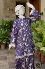 EMBROIDERED PRINTED LAWN STITCHED 2 PIECE