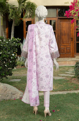 EMBROIDERED PRINTED LAWN STITCHED 3 PIECE