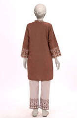 EMBROIDERED CAMBRIC STITCHED 2 PIECE