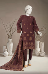 JACQUARD 3PC UNSTITCHED