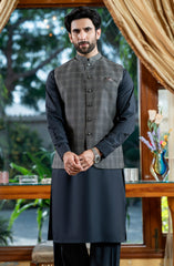 LIGHT OLIVE BLENDED WAISTCOAT