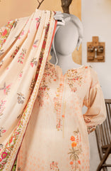 PRINTED TEXTURED VISCOSE 3PCS UNSTITCHED