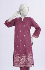 EMBROIDERED PRINTED CAMBRIC STITCHED 2 PIECE
