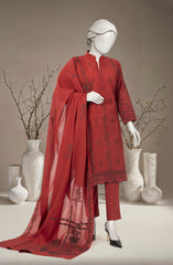 JACQUARD 3PC UNSTITCHED