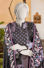 PRINTED TEXTURED VISCOSE 3PCS UNSTITCHED