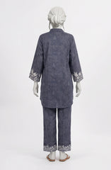 EMBROIDERED PRINTED CAMBRIC STITCHED 2 PIECE