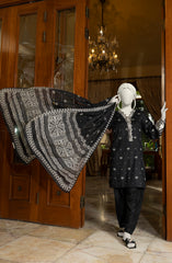 EMBROIDERED PRINTED LAWN STITCHED 3 PIECE