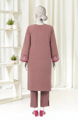 EMBROIDERED CROSS HATCH 2PCS UNSTITCHED