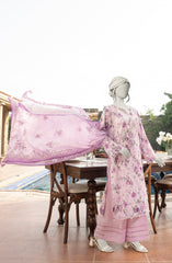EMBROIDERED PRINTED LAWN 3PCS UNSTITCHED