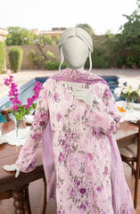 EMBROIDERED PRINTED LAWN 3PCS UNSTITCHED