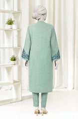 EMBROIDERED CROSS HATCH 2PCS UNSTITCHED