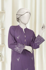 EMBROIDERED CROSS HATCH 2PCS UNSTITCHED