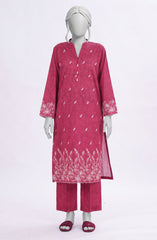 EMBROIDERED PRINTED CAMBRIC STITCHED 2 PIECE