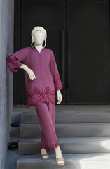 EMBROIDERED CAMBRIC STITCHED 2 PIECE
