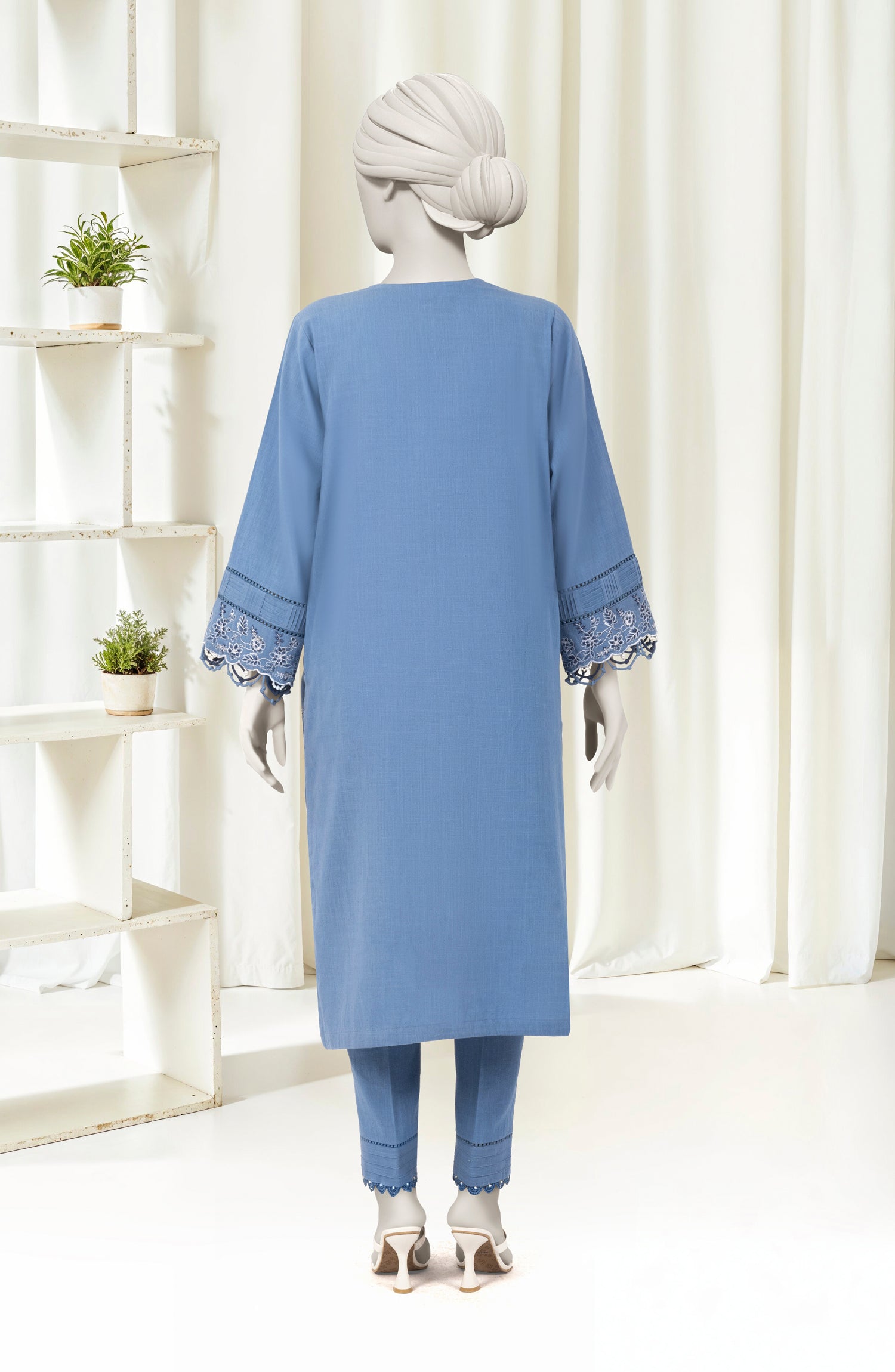 Curated visual reference: Embroidered Cross Hatch 2Pcs Unstitched Mtj Photo Inspiration
