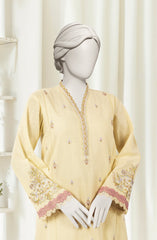 EMBROIDERED CROSS HATCH 2PCS UNSTITCHED