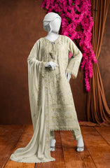 EMBROIDERED 3PCS UNSTITCHED