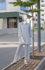 EMBROIDERED CAMBRIC STITCHED 2 PIECE