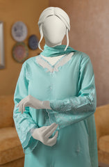 EMBROIDERED CAMBRIC STITCHED 3 PIECE