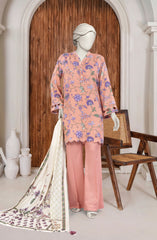 PRINTED TWILL VISCOSE 3PCS UNSTITCHED