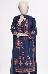 EMBROIDERED CAMBRIC STITCHED 3 PIECE
