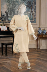 EMBROIDERED CROSS HATCH STITCHED 2 PIECE