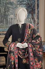 EMBROIDERED CROSS HATCH STITCHED 3 PIECE