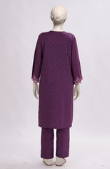 EMBROIDERED PRINTED CAMBRIC STITCHED 2 PIECE