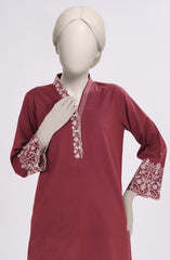 EMBROIDERED CAMBRIC STITCHED 2 PIECE