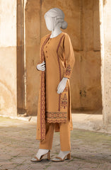 EMBROIDERED KHADDAR STITCHED 3 PIECE