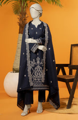 EMBROIDERED KHADDAR 3PCS UNSTITCHED