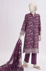 3 PIECE - PRINTED LAWN STITCHED