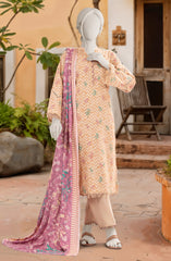 PRINTED TEXTURED VISCOSE 3PCS UNSTITCHED