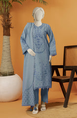 EMBROIDERED KHADDAR 3PCS UNSTITCHED