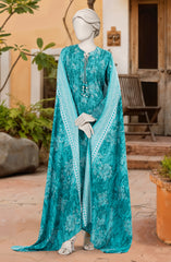 PRINTED TEXTURED VISCOSE 3PCS UNSTITCHED