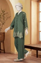 EMBROIDERED VISCOSE STITCHED 2 PIECE