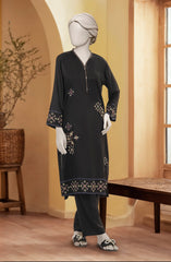 EMBROIDERED VISCOSE STITCHED 2 PIECE