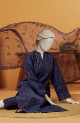 RAW SILK EMBROIDERED STITCHED 3 PIECE