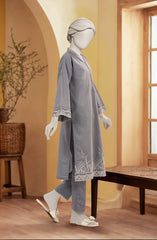 EMBROIDERED CHAMBRAY STITCHED 2 PIECE