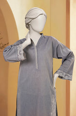 EMBROIDERED CHAMBRAY STITCHED 2 PIECE