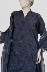 EMBROIDERED PRINTED LAWN 3PCS UNSTITCHED