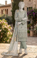 EMBROIDERED PRINTED LAWN 3PCS UNSTITCHED