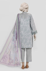 EMBROIDERED PRINTED LAWN 3PCS UNSTITCHED