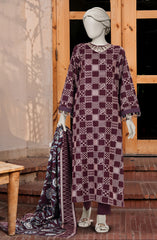 PRINTED COTTON VISCOSE 3PCS UNSTITCHED