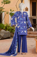 PRINTED TEXTURED VISCOSE 3PCS UNSTITCHED