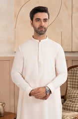 LIGHT CREAM BLENDED EMBROIDERED KAMEEZ SHALWAR