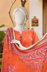 PRINTED TEXTURED VISCOSE 3PCS UNSTITCHED