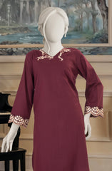 EMBROIDERED CROSS HATCH STITCHED 2 PIECE