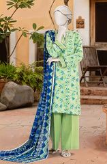 PRINTED TEXTURED VISCOSE 3PCS UNSTITCHED