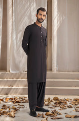 DARK ONYX BLENDED EMBROIDERED KAMEEZ SHALWAR